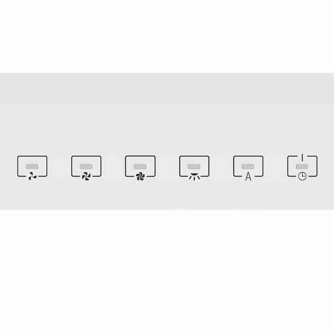 Broan Alta 30-in 490 PCM White Undercabinet Range Hood