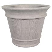Jardinière, Grosfillex, intérieur/extérieur, résine, 15,87 po gris