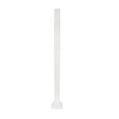 Kool-Ray Classica Stair Post - Aluminum - White - 40 1/2-in x 3-in x 3-in