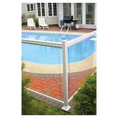 Kool-Ray Legacy Railing Insert Panel - Clear - Tempered Glass - 36-in x 48-in