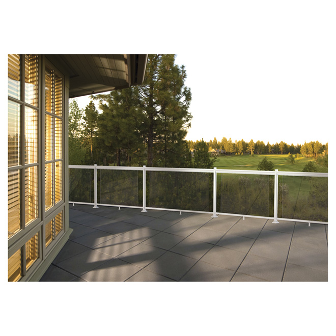 Kool-Ray Legacy Railing Insert Panel - Clear - Tempered Glass - 36-in x 54-in