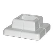 Cache-base Legacy de Kool-Ray, plastique, blanc, 2 po x 2 po