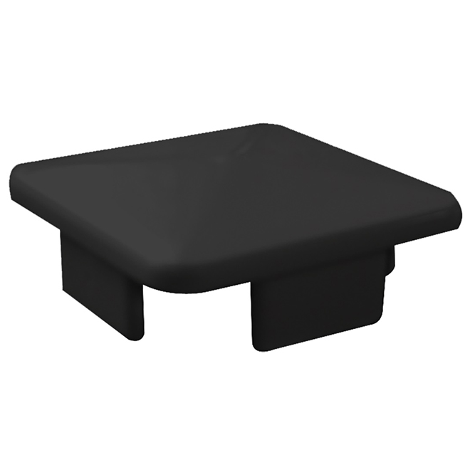 Kool-Ray Square Post Cap - Plastic - Black - 2-in x 2-in