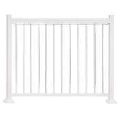 Kool-Ray Classica Straight Railing Section - Aluminum - White - 72-in x 36-in