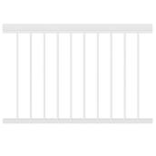 Kool-Ray Classica Straight Railing Section - Aluminum - White - 46-in x 36-in