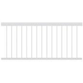 Kool-Ray Classica Straight Railing Section - Aluminum - White - 46-in x 42-in