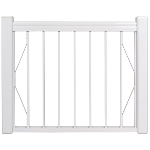 Kool-Ray Classica Gate - White - Pre-Assembled - 36-in x 42-in KD0300 ...