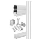 Kool-Ray Classica Straight Railing Section - Aluminum - White - 48-in x 60-in