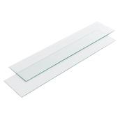 Kool-Ray Legacy Tempered Glass Railing Panels - Clear - 8-in x 35 1/2-in - 2/Pack
