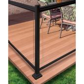 Panneau pour rampe Legacy de Kool-Ray, verre trempé, transparent, 18 po x 35 1/2 po x 3/16 po