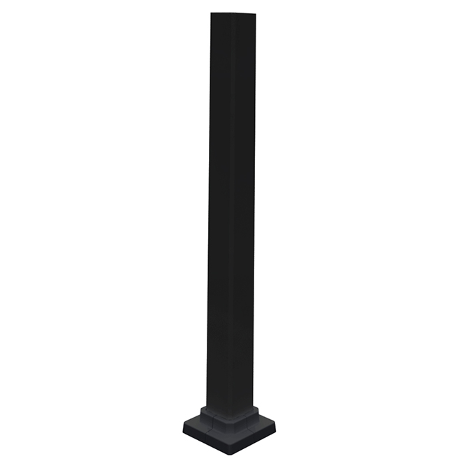 Kool-Ray Duo Stair Post - Aluminum - Black - 38-in x 2-in x 2-in