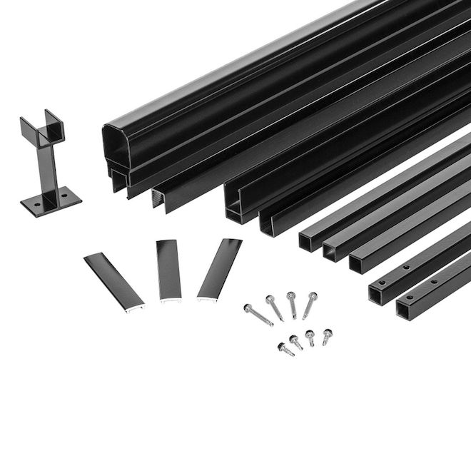 Kool-Ray Legacy Aluminium Railing Kit - Black - 36 x 72-in