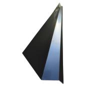 Gentek Drip Cap - Aluminum - Black - 10-ft L x 3-in W x 1 1/4-in D