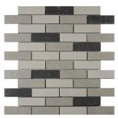 B. Oglu LTD Modern Mosaic Porcelain Wall Tiles in Brick Formation - 12-in W x 12-in L 10-sq. ft. - 10 Pieces per Box