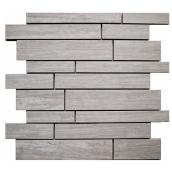 Troy Collection Porcelain Tiles for Walls and Floors - Modern Mosaic - 12-in W x 12-in L - 10 Tiles