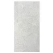 Troy Collection Porcelain Tiles for Floors and Walls - Grey - 24-in L x 12-in W - 8/Box