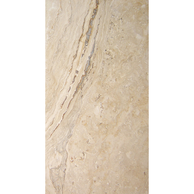 Avenzo 24-in x 12-in Picasso Travertine Wall and Floor Tile