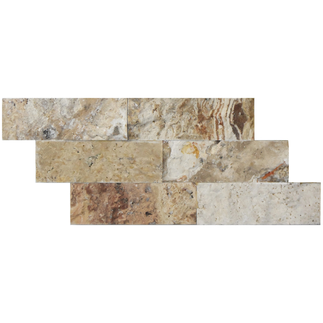 Image of Avenzo | Picasso 6-In X 12-In Beige Natural Stone Wall Panels - 6/box, 6 Piece | Rona