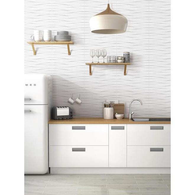 Avenzo Aura Porcelaine Tile - White Ain - 12 x 24-in