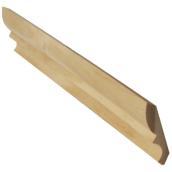 Metrie Crown Moulding - Solid Pine - Natural Finish - Traditional Style - 8-ft L