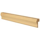 Metrie Chair Rail Moulding - Natural - Solid Pine - Wainscot Cap - 13/16-in T x 1 5/8-in W x 8-ft L