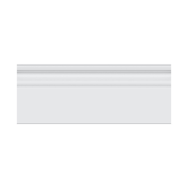 Metrie 5/8-in x 5 9/16-in x 8-ft White Primed MDF Baseboard