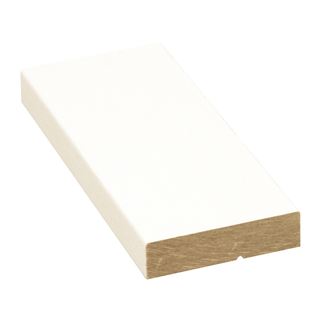 Boulanger Window Door Moulding White Primed - MDF Material - 8-ft Long - Colonial Style