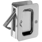 Weiser Locking Pocket Door Handle - Square - Satin Chrome