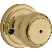 Weiser Privacy Knob - Troy - Bright Brass