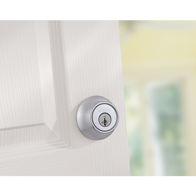 Weiser - "Element" Single Cylinder Deadbolt - Satin Chrome