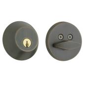 Weiser Welcome Home Single Cylinder Deadbolt - Venetian Bronze - Adjustable Latch - Smartkey Technology