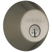 Weiser Safe Lock Deadbolt - Single Cylinder - Adjustable Latch - Antique Nickel