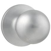 Weiser Regina Brass Passage Door Knob - Satin Chrome Finish - Residential - 1 3/8-in to 1 3/4-in T Door