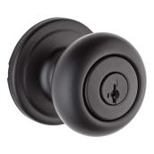 Weiser Troy Entrance Knob - Brass - Matte Black