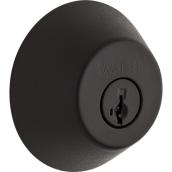 Weiser Single-Cylinder Deadbolt - Welcome Home Series - Matte Black