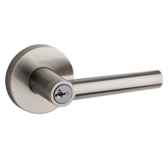 Keyed Door Lever - "Milan" - Satin Chrome