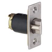 Tell Brass Door Cylindrical Latch - Commercial-Grade - Stainless Steel - 2 3/8-in Depth