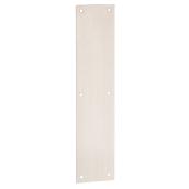 Tell Commercial-Grade Push Plate - Brass - Stainless Steel - 15-in L x 3 1/2-in W