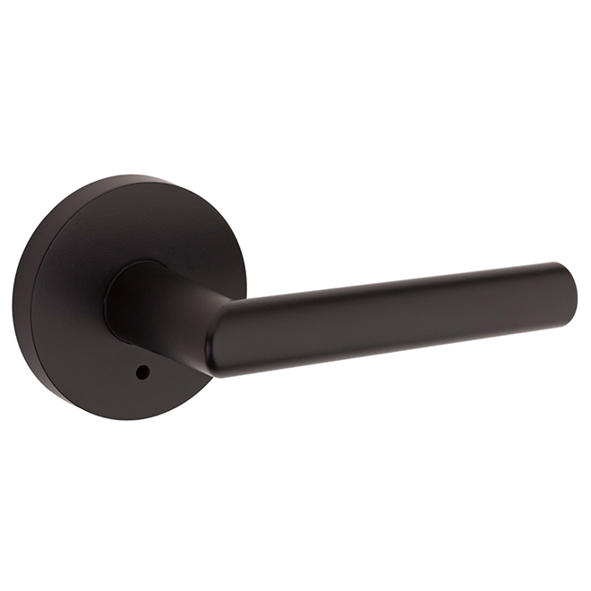 Weiser(R) Privacy Lever - Milan - Zinc - Black Iron