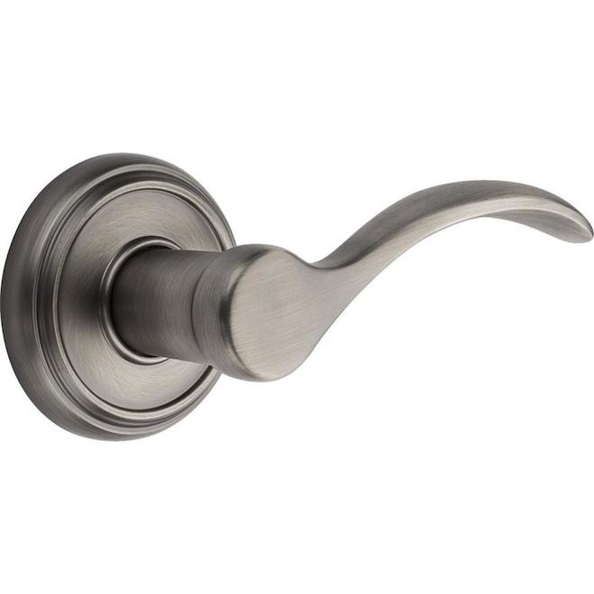 Weiser Breton Satin Nickel Passage Lever Handle with Square Rose