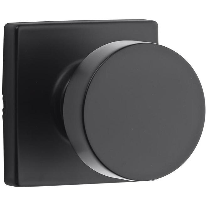 Weiser Cambie Matte Black Passage Knob with Microban Coating