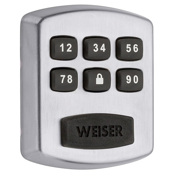 Weiser Electronic Deadbolt Powerbolt 1 Satin Chrome 9GED13000002 RONA