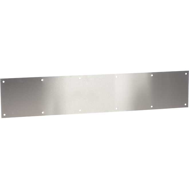 Tell Manufacturing Commercial Kick Plate - Satin Stainless Steel - 6-in H x 30-in W - 0.050 ga