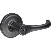 Weiser Privacy Door Knob - Aspen - Lever - Black Iron