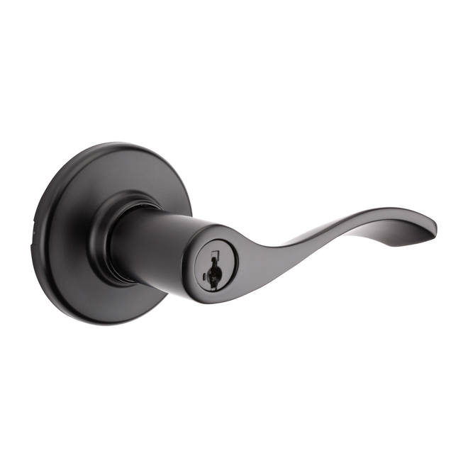 Weiser Keyed Lever - Belmont - Black Iron