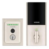 Weiser Halo Fingerprint Smart Lock - 3.56-in - Satin Nickel