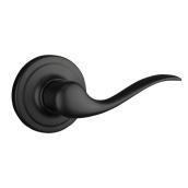 Weiser Toluca Matte Black Passage Door Lever Handle with Microban Protection