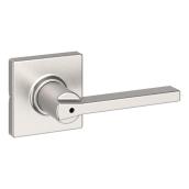 Weiser Casey Satin Nickel Privacy Door Lever Handle for Bathroom and Bedroom