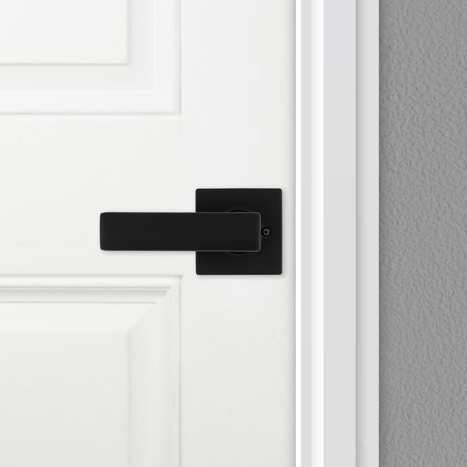 Weiser Breton Matte Black Passage Door Lever Handle