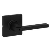 Weiser Elements Casey Matte Black Privacy Lever for Bathroom and Bedroom